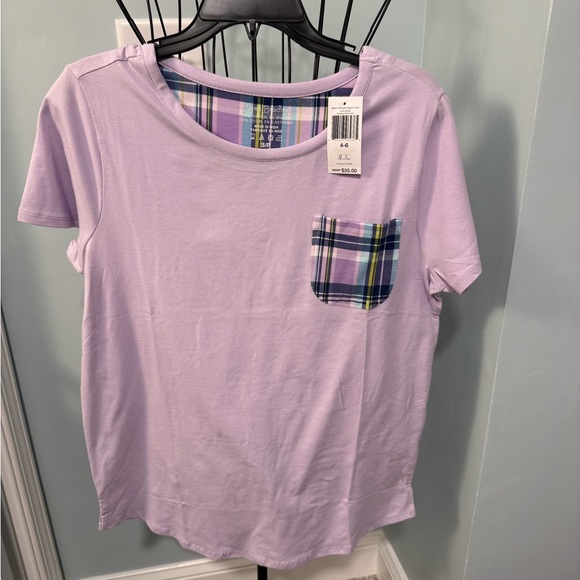 Vera Bradley Other - New Vera Bradley pajama top Amethyst Plaid Purple Women Small S shirt
